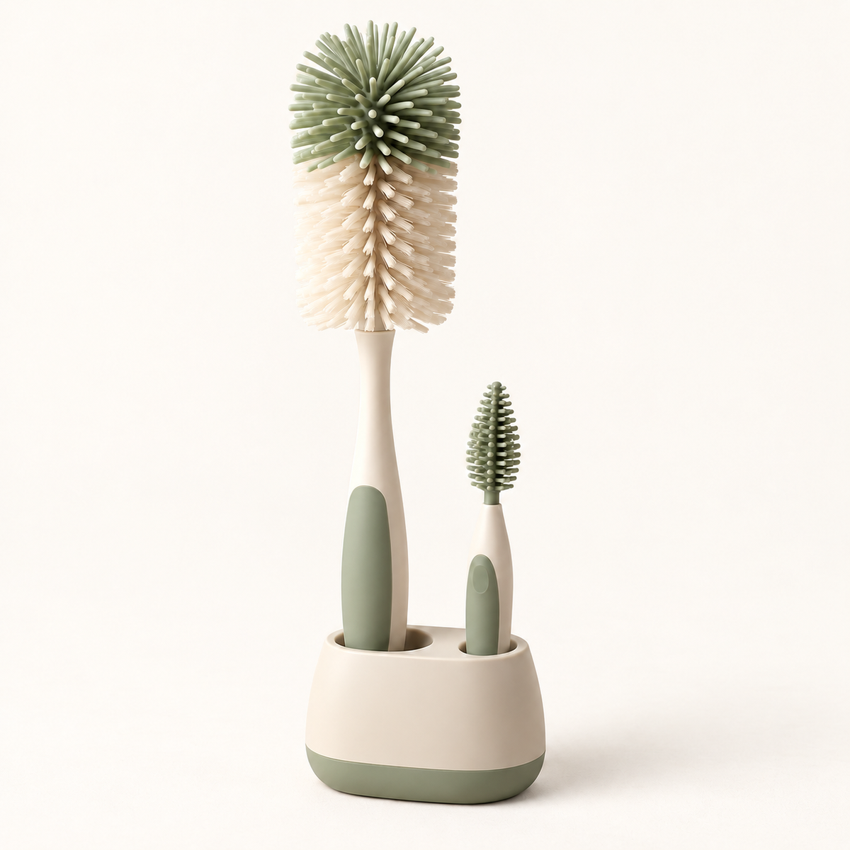 Skinkfye Bottle Cleaning Brush Set – Two-Brush Kit with Storage Stand